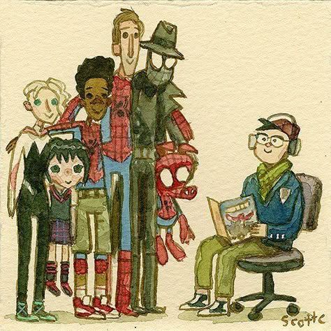 Scott C. (@scottlava) | Twitter Scott C Drawing, Great Showdowns Scott C, Scott C Art Movies, Scottc Drawings Movies, Great Showdowns By Scott C., Scott C Art, Scott C Movie Art, Great Showdowns, Spider Man Into The Spiderverse