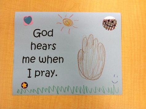 It's the 2nd week our preschoolers will be learning about how God is Healer through looking at how Jesus healed Jairus' daughter and gave her life again. This week your child will create a prayer mat to remind them they can pray anytime and God always hears them! To see more of what your kids are doing in Tree House check out www.gracechurchkids.org Praying Craft Preschool, Prayer Crafts For Preschool, In The Beginning God Created Crafts Preschool, Praying Hands Craft, God Hears Me When I Pray Craft, Preschool Prayer Craft, Lord’s Prayer Craft For Kids, Jairus Daughter, Preschool Bible Activities