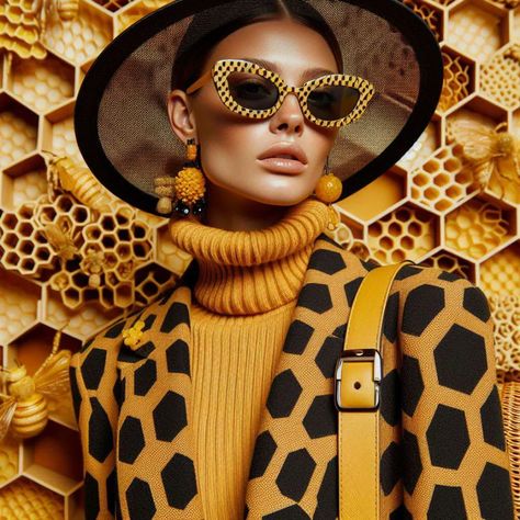 #fashionai #beehivefashion #beehive_competition #beefashion #beeinspired #beeinspiredclothing #ai #fashion #FashionEnthusiasts #DiscordCommunity #digitalfashion #aicompetition #fashioncompetition #FashionAiPro #web3 #nft #art #metaverse #aiart #aiartists #joinusnow Bee Costume Aesthetic, Bee Hive Costume, Honeycomb Costume, Honeycomb Fashion, Beehive Fantasy Art, Fashion Competition, Bee Inspired, Nft Art, Bee Hive