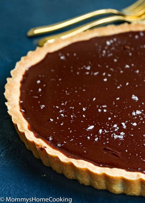 Ganache Tart, Chocolate Tarts Recipe, Chocolate Ganache Tart, Dark Chocolate Ganache, Eggless Desserts, Eggless Recipes, Eggless Baking, Tart Baking, Chocolate Pie