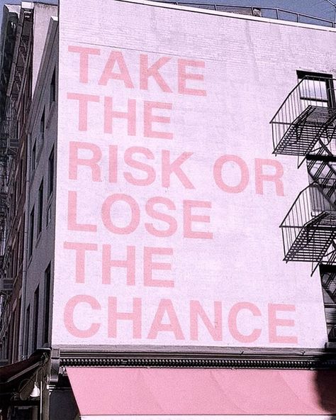 Take The Risk, Pink Quotes, Happy Words, Some Words, Note To Self, Pretty Words, Quote Aesthetic, Pretty Quotes, Affirmation Quotes