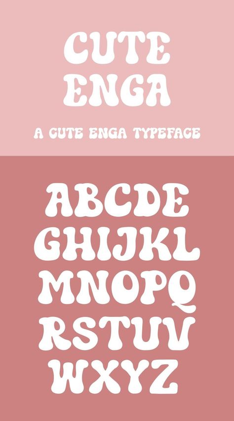 Enga is a cute and friendly script font perfect for your next project. Use it for logos, branding, social media posts, and Cute Fonts Alphabet, Hand Lettering Alphabet Fonts, Fonts Handwriting Alphabet, Funky Fonts, Whimsical Fonts, Heart Font, Groovy Font, Pretty Fonts, Script Typeface