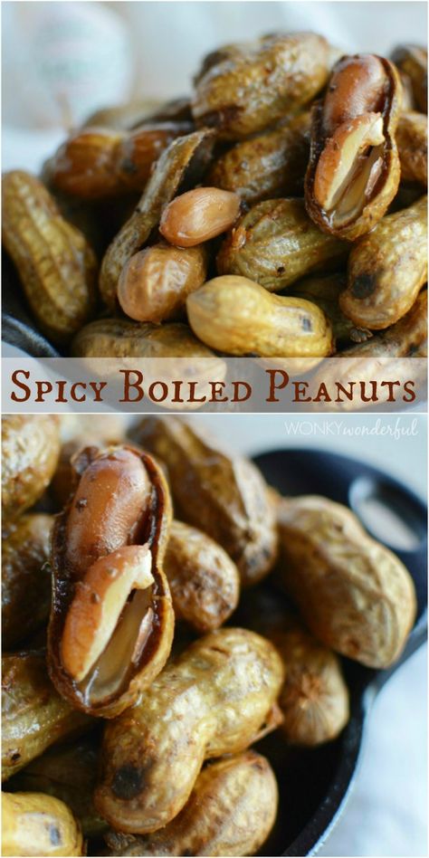 Spicy Cajun Boiled Peanuts Recipe - Southern Food - wonkywonderful.com Cajun Boiled Peanuts Recipe, Boiled Peanuts Recipe, Cajun Boiled Peanuts, Cajun Boil, Boiled Peanuts, Peanut Recipes, Cajun Cooking, Creole Recipes, Southern Food