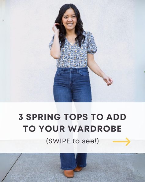 If you’re dreaming of spring this time of year, lets talk spring style! 🌻 Here are some elevated casual tops that are a step up from t-shirts but are not as dressy as blouses..perfect for your casual, everyday spring wardrobe!   👉🏼 Tap to head to the blog and shop the looks!  #whattowearnow #amazonfinds #denimtrends #momstylelife #fashionover35 #closetupgrade #fashionover45 #everydaycasualstyle #styleme #over40fashion Fall Outfits Simple, Dress In Winter, Big Arms, Summer Spring Outfits, Capsule Wardrobe Essentials, Outfits Simple, Spring T Shirts, Spring Blouses, Elevated Casual