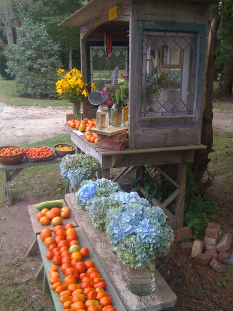 Farm Stand of Dreams. Peddlers Cart, Roadside Stand, Sustainable Farm, Farmers Market Display, Wishing Star, Farmer Market, Flower Farming, Vegetable Stand, Farm Layout