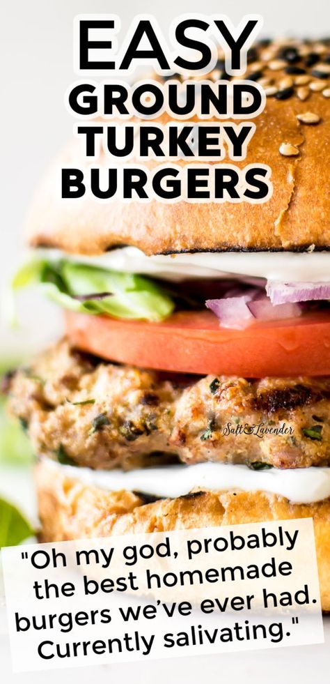 Ground Turkey Patty Recipes, Cowboy Turkey Burgers, Turkey Burger Recipes Healthy Easy, Best Turkey Burger Recipe Homemade, Keto Turkey Burgers Low Carb, Jalapeno Turkey Burger Recipes, Ground Turkey Burgers Grill, Home Made Turkey Burgers Recipes, Good Turkey Burger Recipe