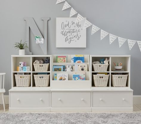 Cameron Wall 3 Drawer Base Set | Playroom Storage | Pottery Barn Kids Cameron Wall System, Cubby Wall, Kids Storage Furniture, Storage Wars, Study Spaces, Boys Playroom, Big Kids Room, Toddler Stuff, Playroom Storage