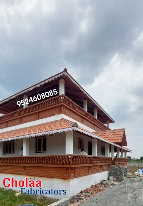 All types of charupadi work (Kerala traditional elevation design)in Cement fabrication done at affordable price all over India with best technicians and complete professional finish For future enquiries please contact Cholaa Fabricators, 9524608085, 8760908760 http://www.cholaafab.com/ Traditional Elevation, Elevation Design, Kerala, Cement, India, Gold, Quick Saves, Design