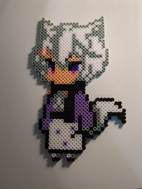 Anime Bead Art, Hama Beads Anime, Anime Perler Beads, Anime Perler Bead Patterns, Anime Perler, Pixel Beads, Easy Perler Beads Ideas, Perler Art, Perler Bead Templates