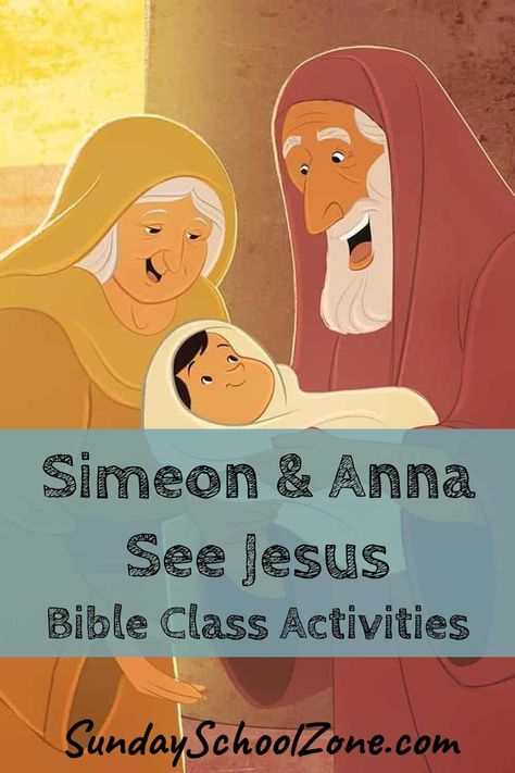 Bible Story Activities, Simeon And Anna, Sunday School Activities For Kids, School Activities For Kids, Bible Class Activities, Childrens Bible Activities, Printable Bible Activities, Joseph And Mary, Jesus Crafts