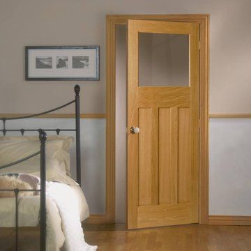 The 1930's style door. #perioddoor #glazedperioddoor #1930door Fire Doors Internal, Oak Interior Doors, Solid Oak Doors, Internal Glass Doors, Art Deco Door, Black Interior Doors, Fire Door, Wooden Doors Interior, Internal Door