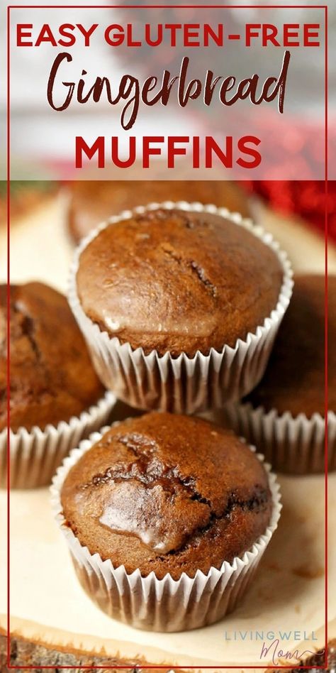 Gingerbread Muffins Recipe, Ginger Muffins, Gingerbread Muffins, Butter Glaze, Gluten Free Gingerbread, Fresh Eats, Gluten Free Christmas, Paleo Desserts, Gluten Free Sweet