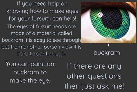 Fursuit Eyes, Fursuit Head, Ask Me, Anatomy, Quick Saves