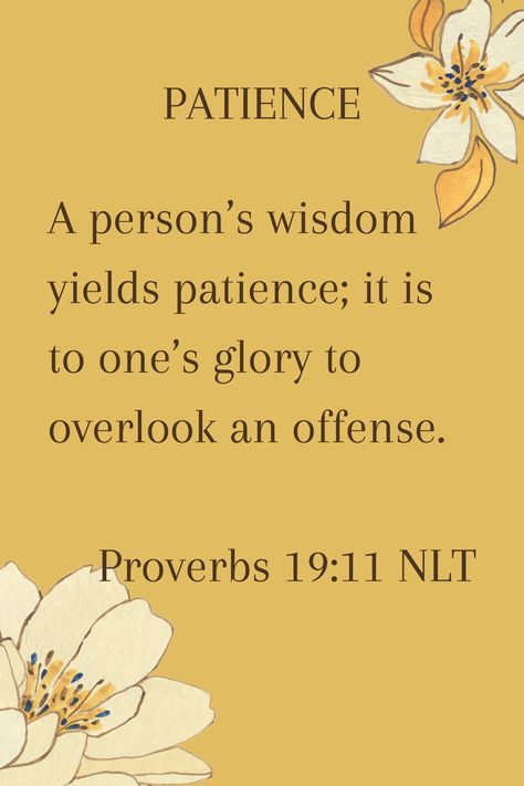 Proverbs 19 11, Jesus Peace, Proverbs 19, Proverbs 11, Gift Jar, Scripture Memory, Psalm 119, Scripture Cards, Words Of Affirmation