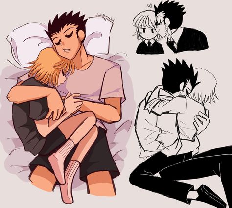 Leorio Hxh, Bleach Funny, Cute Couple Comics, Lgbtq Funny, Hxh Characters, Couples Comics, Hunter Anime, Draco Malfoy, Ship Art