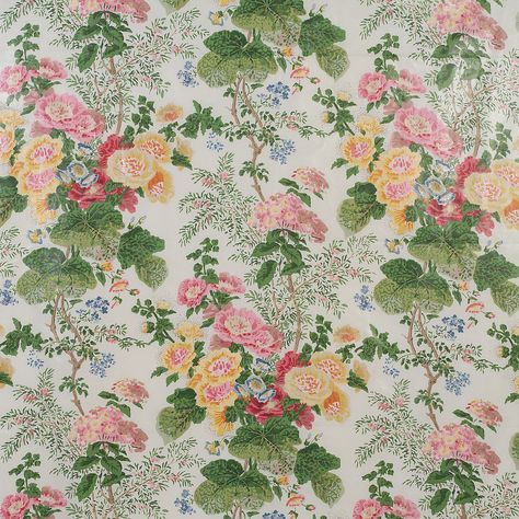 Lee Jofa Hollyhock, Lee Jofa Fabric, Mulberry Home, Coral Fabric, Coral Print, Lee Jofa, Fabric Houses, White Coral, Wallpaper Size