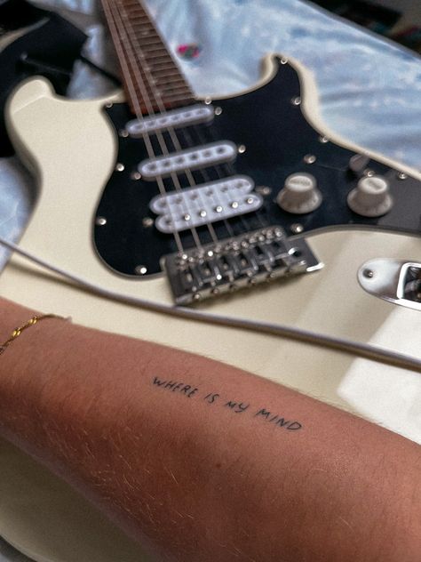 Pixies Tattoo Band, Pixies Band Tattoo, Where Is My Mind Tattoo Pixies, Pixies Tattoo, Where Is My Mind Tattoo, Pixies Band, Mind Tattoo, Pixie Tattoo, Tattoos 2023