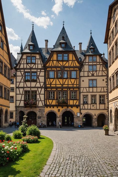 Step Back in Time: Explore These Historical Landmarks in Germany! Germany Landmarks, Germany Buildings, European Buildings, Germany Architecture, Germany Aesthetic, Japanese Art Samurai, Inspiring Architecture, The Berlin Wall, Cities In Germany