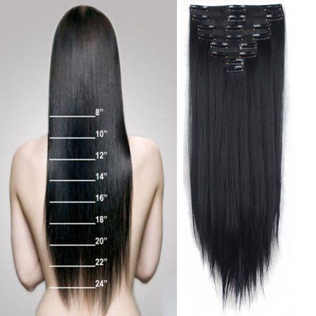 Soft Hair Color, Hair Extensions Tutorial, Hair Pieces For Women, Make Hair Thicker, Hair Length Chart, Hair Accessories Pins, Straight Hair Extensions, Human Hair Clip Ins, Brazilian Straight Hair