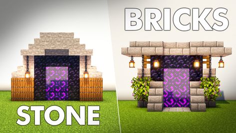 Minecraft Portal Designs Minecraft Portal Design Simple, Portal Room Minecraft, Nether Portal Designs, Portal Room, Minecraft Portal, Nether Portal, Portal Design, Minecraft Room, The Void