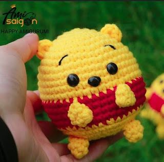 Winnie The Pooh Crochet Patterns Free, Winnie The Pooh Amigurumi, Winnie Poo, Crochet Kitchen Towels, Crochet Couture, Crochet Disney, Unisex Baby Shower, Crochet Amigurumi Free Patterns, Crochet Kitchen