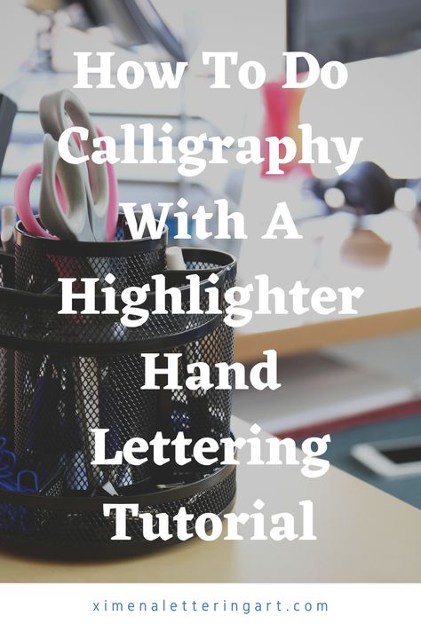 In this calligraphy step by step tutorial for beginners, I am going to be talking about how to do lettering and calligraphy with a regular highlighter tutorial. Some other things that I am going to be talking about are how to write calligraphy with highlighter, easy calligraphy with highlighter, hand lettering with highlighters tutorial, brush lettering with highlighters tutorial, and so much more. Highlighter Calligraphy, Calligraphy Capital Letters, Hand Lettering Practice Sheets Free, Highlighter Tutorial, Calligraphy Step By Step, Easy Calligraphy, How To Do Calligraphy, Highlight Tutorial, Hand Lettering Practice Sheets