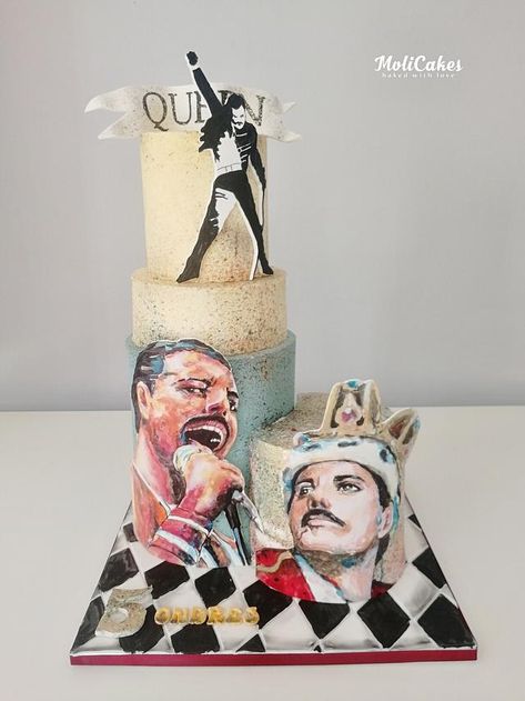 Freddie Mercury Birthday, Incredible Dresses, Music Cakes, Cake Design Inspiration, Queen Cakes, Interesting Facts About Yourself, Being Active, Freddy Mercury, Really Sorry