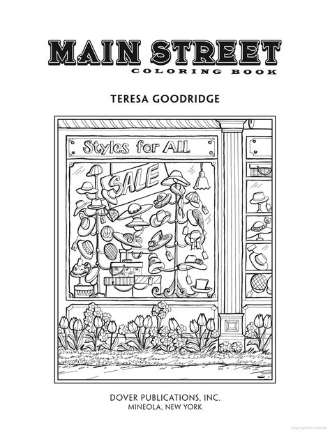 Creative Haven Main Street Coloring Book - Teresa Goodridge - Google Books Main Street Coloring Book, Jack Harrison, Teresa Goodridge, Creative Haven Coloring Books, Dover Publications, Print Book, Famous Books, Ways To Relax, Free Coloring Pages