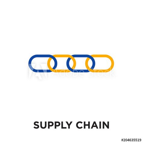 Supply Chain Logo, Management Logo, Chain Logo, Background Colorful, Supply Chain Management, Supply Chain, Vector Icons, Illustration Design, White Background