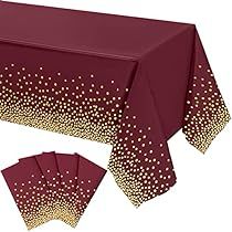 Burgundy And Gold Decorations, Burgundy Table Runner, Glitter Decorations, Gold And Burgundy Wedding, Glitter Table, Birthday Party Table Decorations, Gold Table Runners, Confetti Table, Table Cloth Decorations