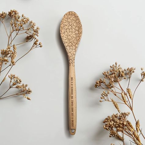 Expertly crafted from high-quality wood, this Personalized Kitchen Wooden Spoon features a unique Engraved coffee Beans pattern. Personalize it with a custom text or name on the handle to add a personal touch to your cooking. Functional and stylish, this spoon makes a thoughtful gift for any kitchen enthusiast. #engravinggifts #kitchenspoon #EngravingMemories #PersonalizedGift #giftsideas #mothergift #cookinglovers #cookingtools EXPLORE MORE DESIGN ON: https://byusboutique.com/collections/... Custom Wooden Spoons, Avocado Cake, Kitchen Spoons, Custom Wine Glasses, Kitchen Spoon, Wood Personalized, Personalized Kitchen, Chef Gifts, Wood Oil