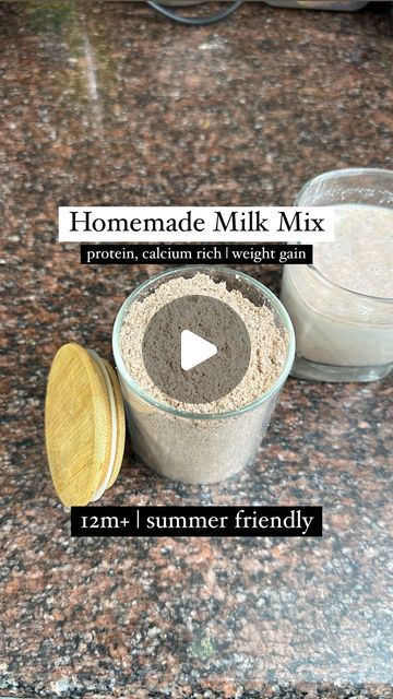 Weight Gain Meals For Kids, Weight Gain For Kids, Protein Powder For Kids, Homemade Protein Powder, Protien Powders, Weight Gaining, Healthy Drinks For Kids, Homemade Milk, Breakfast Recipes Kids