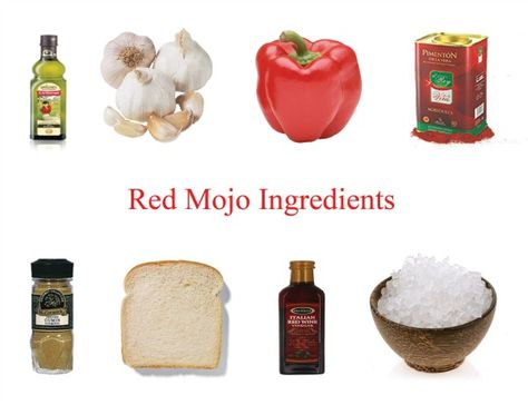 Mojo Rojo - Canarian Red Mojo Sauce » Gran Canaria Regional Mojo Verde, Mojo Sauce, Types Of Sauces, Battered Fish, European Recipes, Spanish Tapas, Chilli Pepper, Red Sauce, Food Recepie