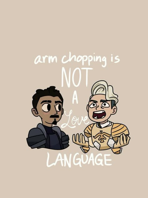 Nimona Ballister X Ambrosious, Ballister X Ambrosious, Ballister And Ambrosius, Unripe Mango, Ballister Blackheart, A Love Language, Gay Dads, Love Language, Visual Media