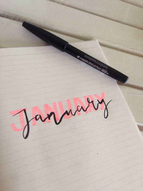 January calligraphy ideas;) January Calligraphy, Girly Calendar, Calligraphy Ideas, January Bullet Journal, Interesting Facts About Yourself, Wake Ideas, Aesthetic Fonts, Signature Ideas, Stylish Fonts