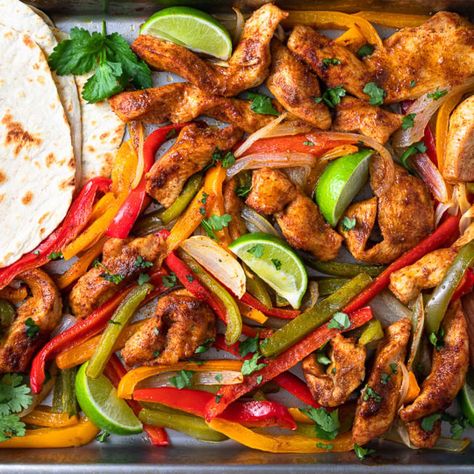 Anova Precision® Oven Recipes | Chicken Fajita Bake Steam Oven Cooking Recipes, Chicken Fajita Bake, Fajita Bake, Steam Chicken Recipe, Steam Oven Cooking, Steam Oven Recipes, Sheet Pan Chicken Fajitas, Fajita Seasoning Mix, Baked Chicken Fajitas