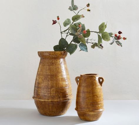 Let's go shopping! {New fall decor} Vases Pottery, Wine Bottle Vases, Roman And Williams, Miniature Vase, Antique Vase, Vase Fillers, Handcrafted Ceramics, Vase Set, Free Interior Design