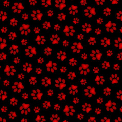 red and black paw print pattern / banner / background Paw Print Background, Paw Background, Black Paw Print, Paw Print Pattern, Banner Background, Red Cat, Weird Stuff, Red Wallpaper, Cat Wallpaper