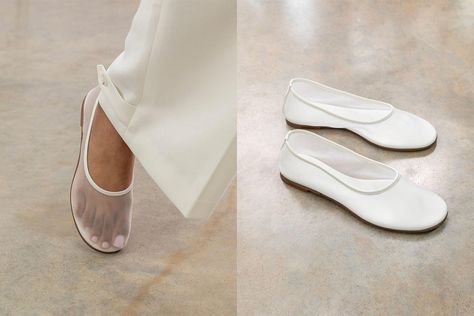 RUSSH Loves: Mesh ballet flats and mary janes to live in White Mesh Ballet Flats, Mesh Ballet Flats, White Flat Shoes, Mary Jane Ballet Flats, Mesh Socks, White Flats, White Mesh, Fall 2024, Mary Janes