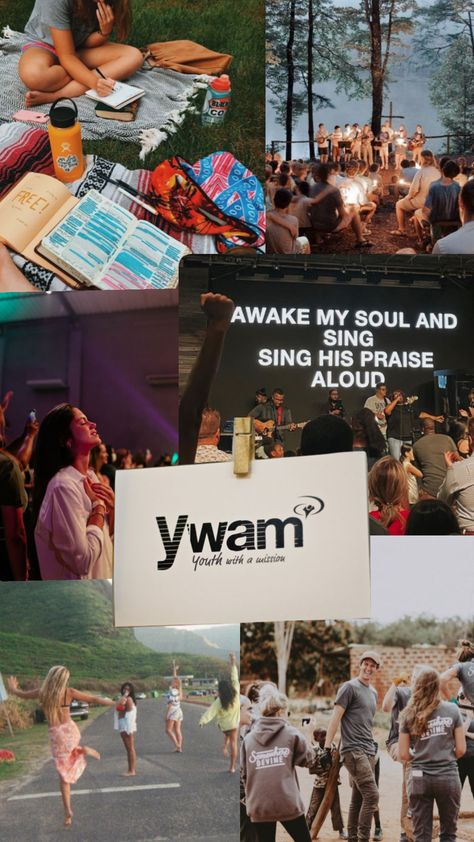 YWAM Christian Vision Board, Awake My Soul, Church Media Design, Church Camp, Missionary Work, Mission Trip, Inspire Bible Journaling, Worship The Lord, Christian Friends