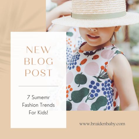 Summer is officially here and what better way to give your kids a head start than by getting them dressed in the latest trends? To help with that we’ve created this blog post featuring the top 7 fashion trends you should be aware of if you want your little ones looking their absolute best! #stylishkids #kidsfashion #summerkids #summerclothesforkids #summerstyles #summertrends #childrenswear #childrensfashion #kidsstyle #braidenbaby Outfits Wardrobe, Ruffled Tops, Lightweight Denim Jacket, Stylish Kids Outfits, Athleisure Trend, Baby Blog, Girl Trends, Summer Fashion Trends, Stylish Kids