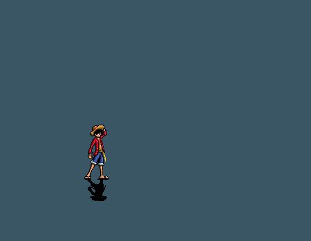 Luffy Roll, Jump, Hop by Z-studios on DeviantArt One Piece Pixel Gif, Pixel Art Jump Animation, Jump Animation Gif, Luffy Jumping, Sprite Animation, Jump Animation, Back Flip, 2d Character Animation, Anime Pixel