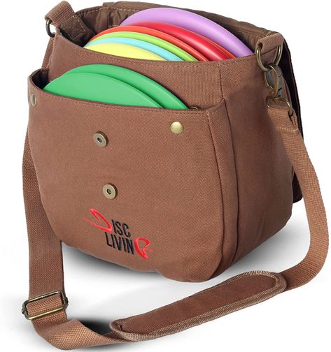 Disc Living Disc Golf Bag | Frisbee Golf Bag | Easy to Carry | Lightweight Fits Up to 10 Discs | 16 oz Waxed Canvas Sturdy Design | Belt Loop | Double Button Design | Bottle Holder Nike Elite Backpack, Elite Backpack, Disc Golf Bag, Disc Golf Bags, Crossbody Laptop Bag, Frisbee Golf, Tennis Bag, Backpack Reviews, Custom Belt