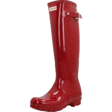 PRICES MAY VARY. Vulcanized natural latex construction provides a seamless waterproof shell Logo detail on front of the shaft Orthopedic last provides that famous Hunter fit & comfort Knitted nylon lining dries quickly Cushioned footbed with multi-layered sponge insole Just as solid as the HUNTER ORIGINAL and offered in a myriad of bright colours, like this military red boot, with a superior shiny finish. Featuring the Hunter Original tread pattern, and a comfortable polyester lining, this class Red Rain Boots Outfit, Shell Logo, Rain Boot Outfit, Red Hunter Boots, Red Rain Boots, Red Hunter, Red Rain, Red Boots, The Hunter