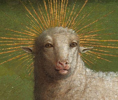 Ghent Altarpiece Restorations Reveal the Alarmingly Humanoid Face of the Famous Mystic Lamb | Smart News | Smithsonian Magazine Middle Age Hair, Middle Ages Art, Ghent Altarpiece, Medieval Tattoo, Van Eyck, Istoria Artei, Medieval Aesthetic, Edouard Vuillard, Jan Van Eyck