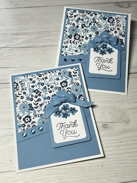 Stampin Up Sympathy Cards, Thank U Cards, Designer Paper Cards, Birthday Cards Diy, Stamping Up Cards, Card Patterns, Card Making Inspiration, Get Well Cards, Card Layout