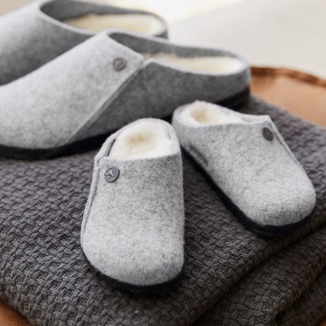 Birkenstock on Instagram: “Warm and fuzzies for everyone. (Matching optional, but highly recommended.)” Birkenstock Zermatt, Slippers Online, Comfortable Slippers, Winter Adventure, Zermatt, House Shoes, Womens Slippers, Birkenstock, For Everyone