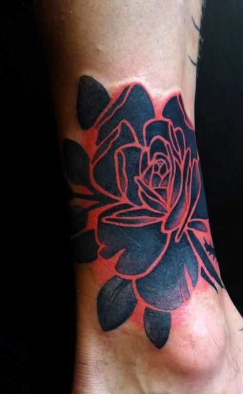 Check out our website for more Tattoo Ideas 👉 positivefox.com #rosetattoos 100 Rose Tattoo, Tatuaje Trash Polka, Tatuaje Cover Up, Rose Tattoo Ideas, Red Rose Tattoo, Tatuaje A Color, Cover Up Tattoos, Blackwork Tattoo, Rose Tattoos