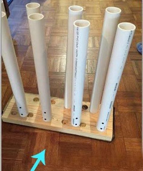 What Do You Do With Leftover PVC Pipes? Try These 27 Clever Uses | Hometalk Boot Storage Diy, Pvc Pipe Ideas, Diy Built Ins, Simple Crafts For Kids, Thrifting Ideas, Creative Upcycling, Pvc Pipe Crafts, Recycling Crafts, Pvc Pipe Projects