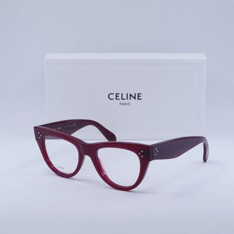 FREE PRIORITY SHIPPING & FREE RETURNS ON DOMESTIC ORDERS Sunglasses Eyeglasses New Arrivals Feedback About US Contact Us SUNGLASSES Women Men Kids EYEGLASSES Men Women New Arrivals Feedback About US Contact Us CELINE CL5003IN 069 Burgundy 50mm Eyeglasses New Authentic   Additional information: Brand CELINE Glasses Type Frame Material Acetate UPC 192337093128 Color Code 069 Gender Women Style Cat Eye Model CL5003IN Temple Length 145 Bridge Size 19 Lens Socket Width 50 OUR PROMISE ✔ 100% authenticity guaranteed or your money back ✔ Free shipping and free convenient returns on all orders made within the US ✔ Orders typically shipped within 24 hours of purchase. Items ordered on weekends or holidays will be shipped the next business day ✔ All items are securely packaged and shipped from our US Celine Glasses, Eye Model, Eyeglasses Men, Men Eyeglasses, Color Code, Women Style, Eyeglasses Frames, Cat Eye, Color Coding